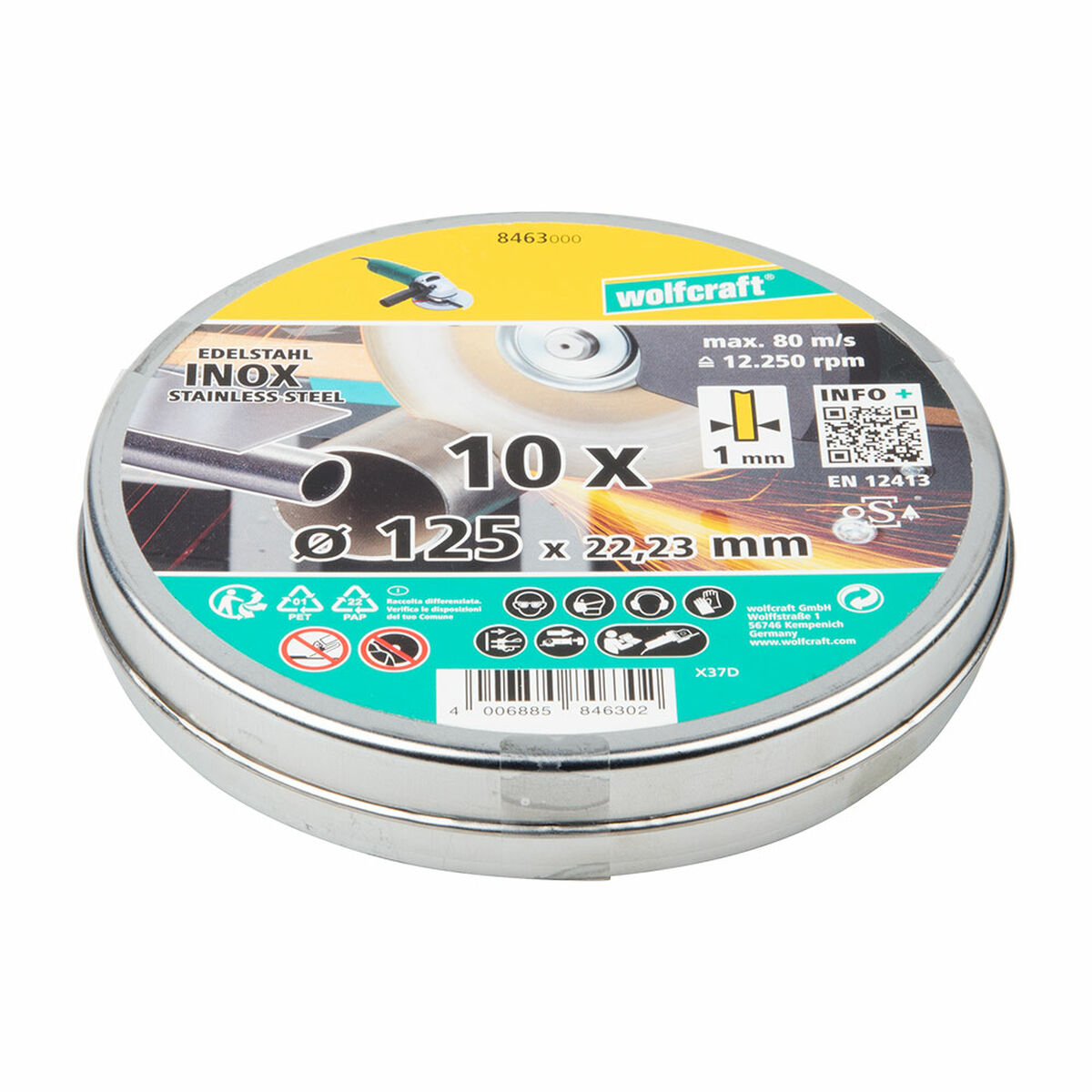Skivediameter Wolfcraft 8463000 Ø 125 mm